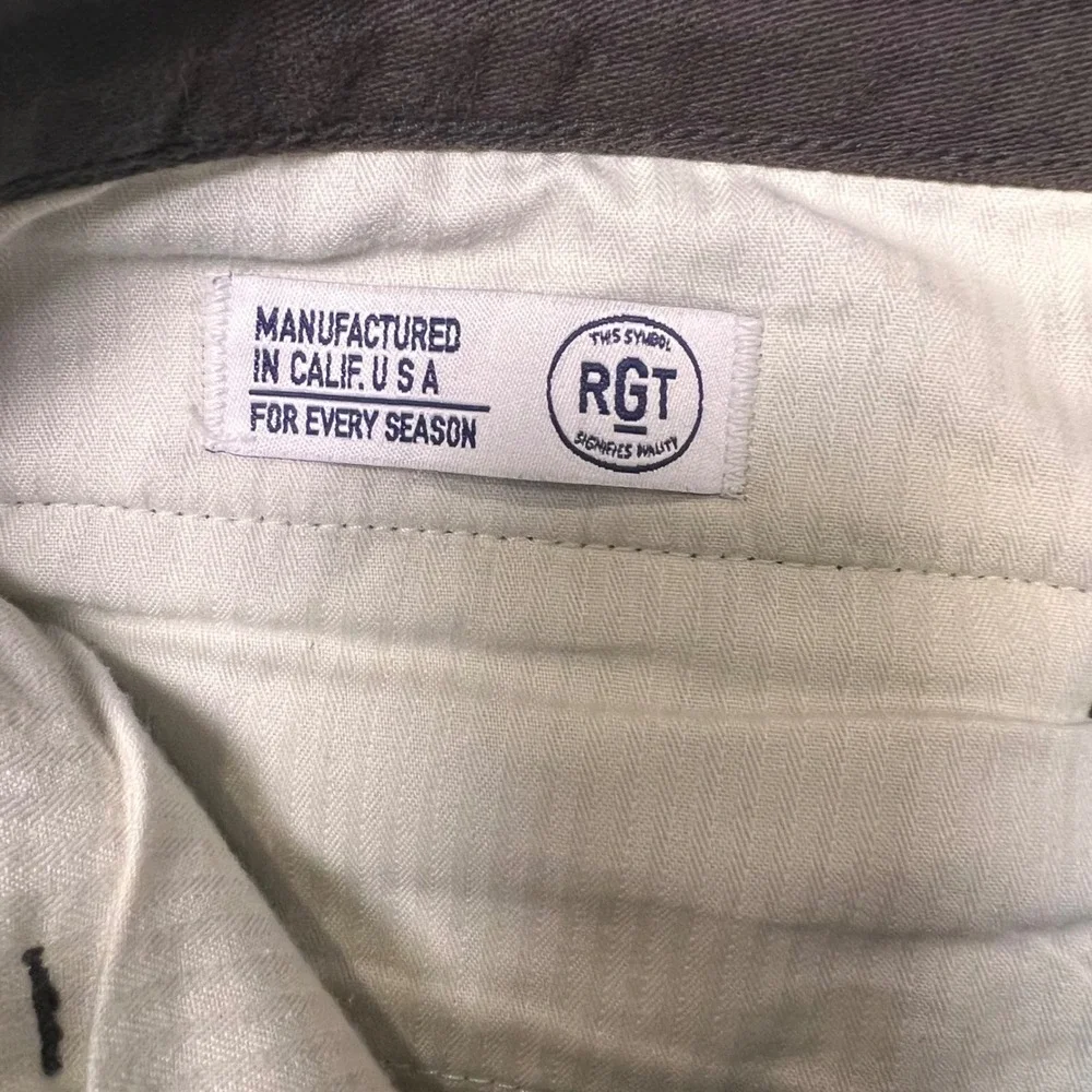 Rogue Territory Officer Trouser Mens 32x34 Brown Slim Taper Chino RGT USA Made